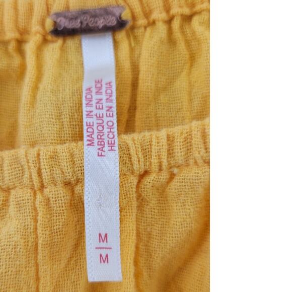 Free People Dress Womens Medium Ruffled Boho Cottagecore Whimsical Fairycore - Picture 9 of 9